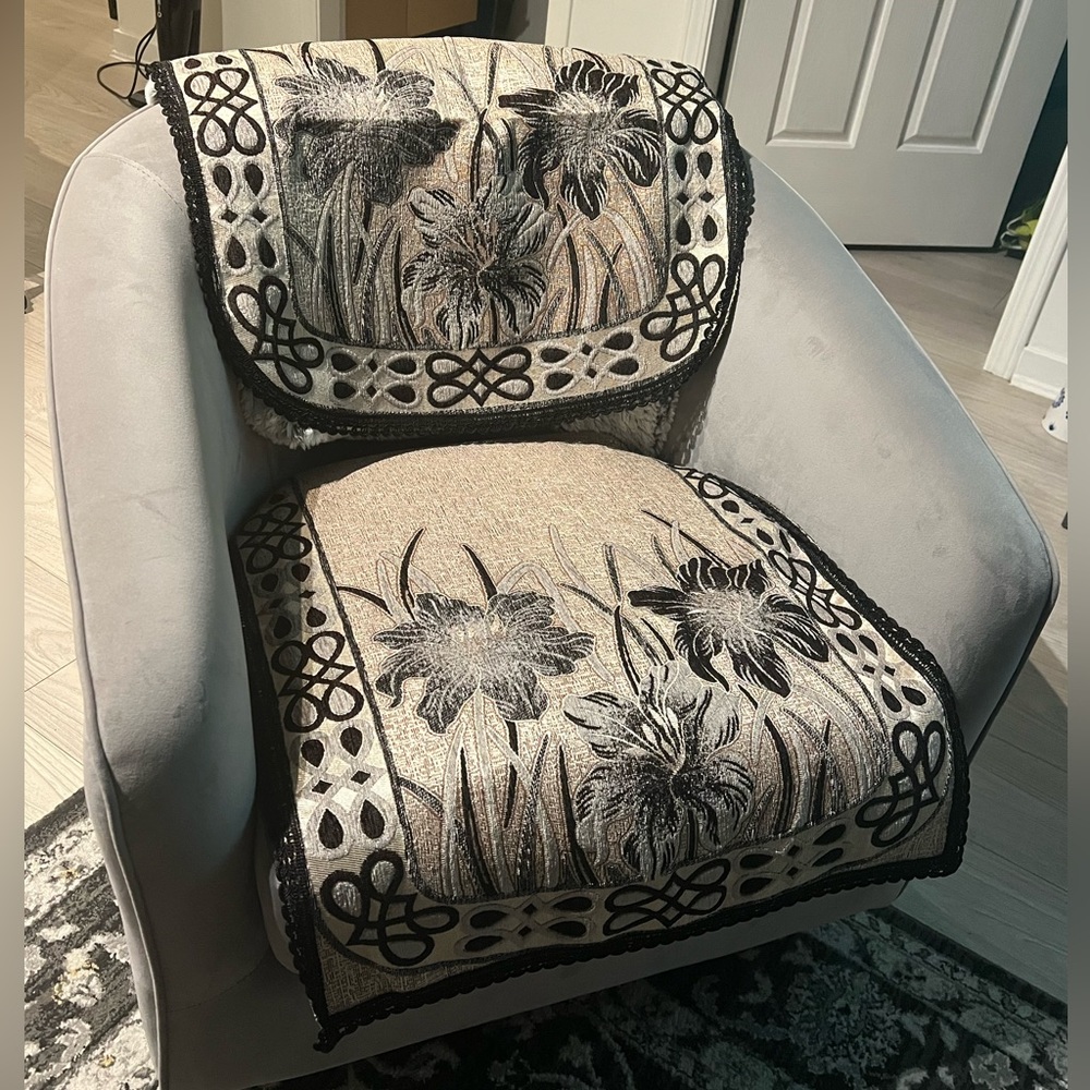 Beautiful Imported Embroidered Couch Cover / Protector